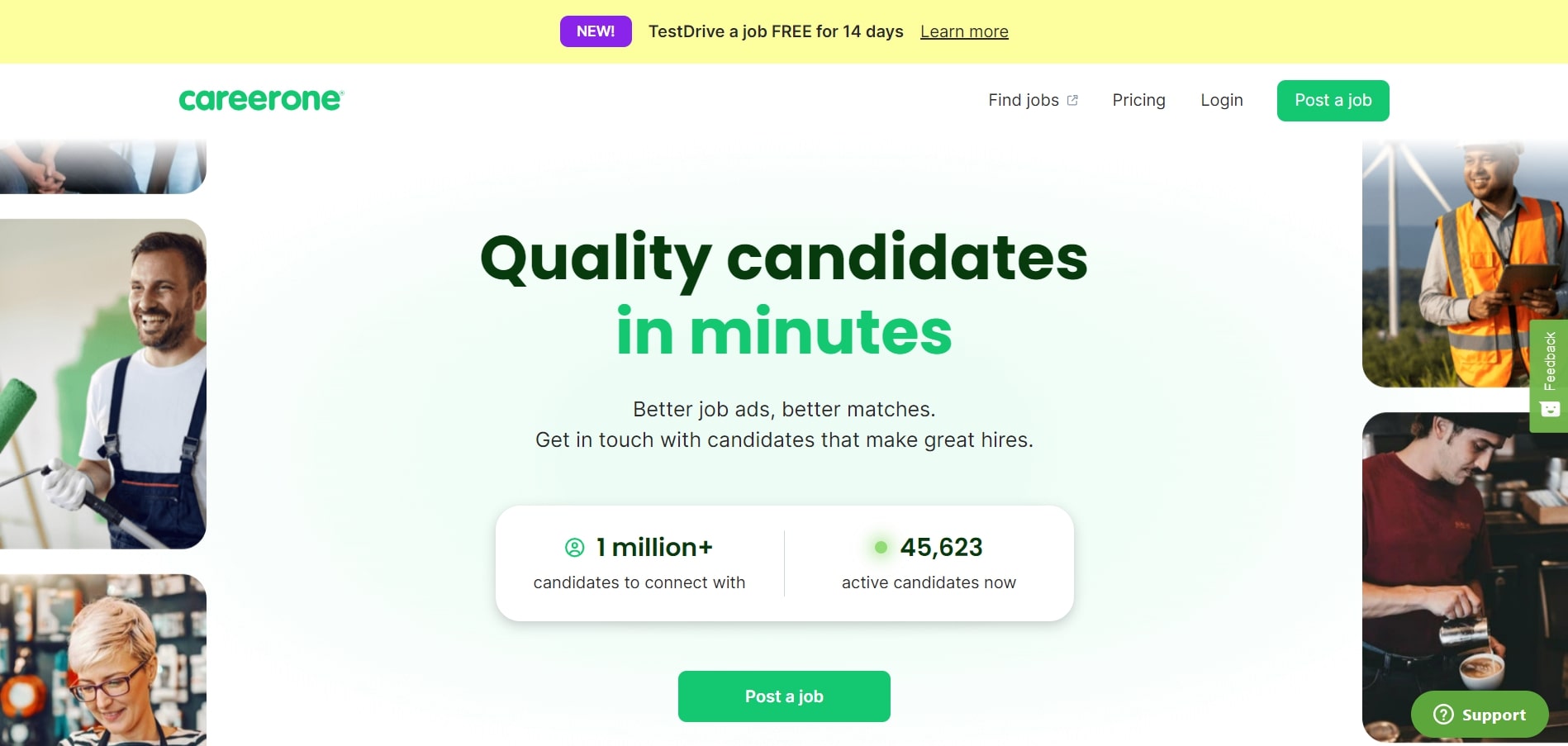 Careerone homepage
